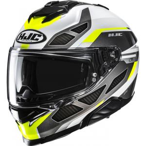 Integralhelm Motorrad HJC i71 Zest MC3H schwarz-weiß-fluogelb