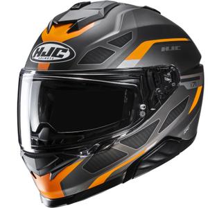 HJC i71 Zest MC7SF Integralhelm Motorrad grau-schwarz-orange
