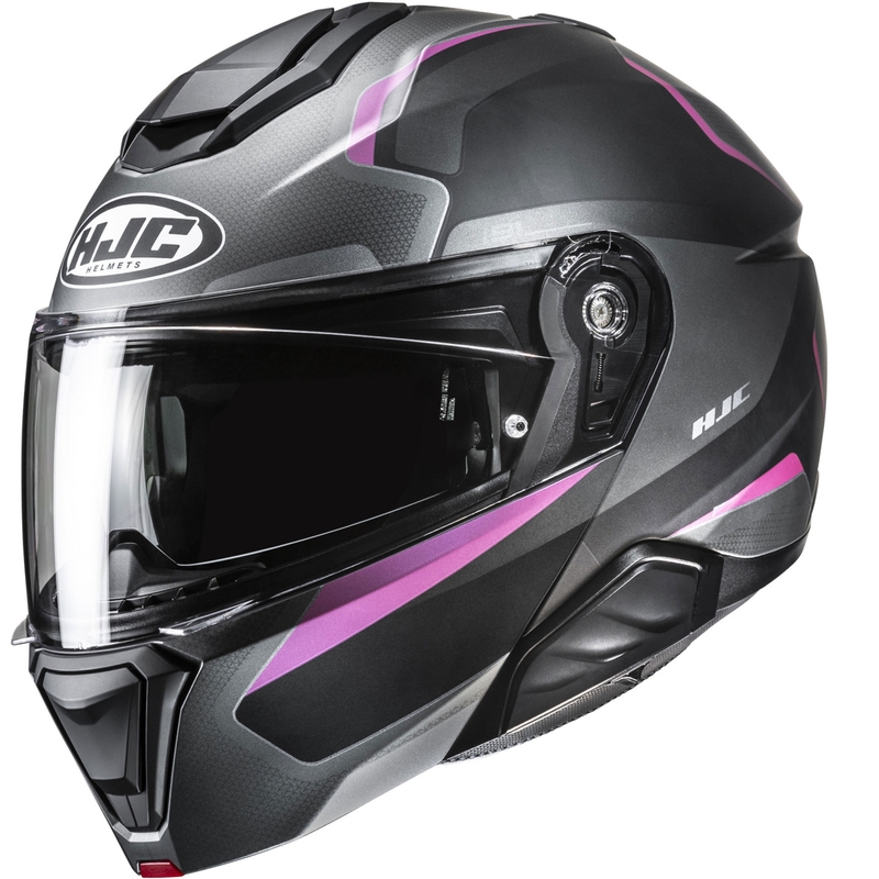 Klapphelm Motorrad HJC i91 Felio MC8SF schwarz-pink