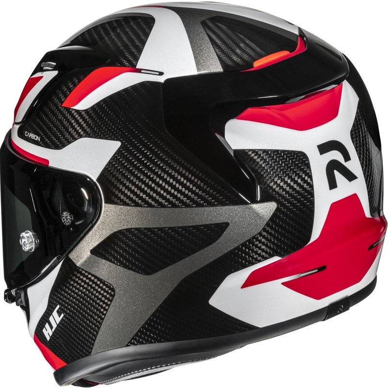 Integralhelm Motorrad HJC RPHA 12 CARBON Xentra MC1 schwarz-weiß-rot