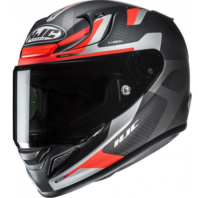 Integralhelm Motorrad HJC RPHA 12 CARBON Xentra MC6HSF schwarz-grau-rot