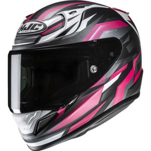 Integralhelm Motorrad HJC RPHA 12 Dravix MC3H schwarz-grau-pink