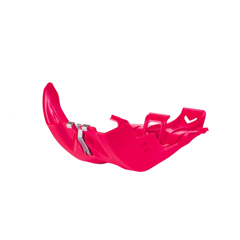 Skid Plate POLISPORT with link protector rot