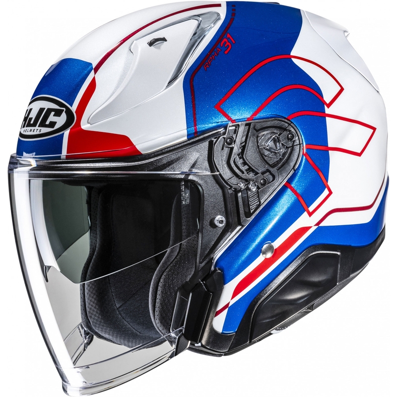 Jet-Motorradhelm RPHA 31 Dereen MC21 weiß-blau-rot