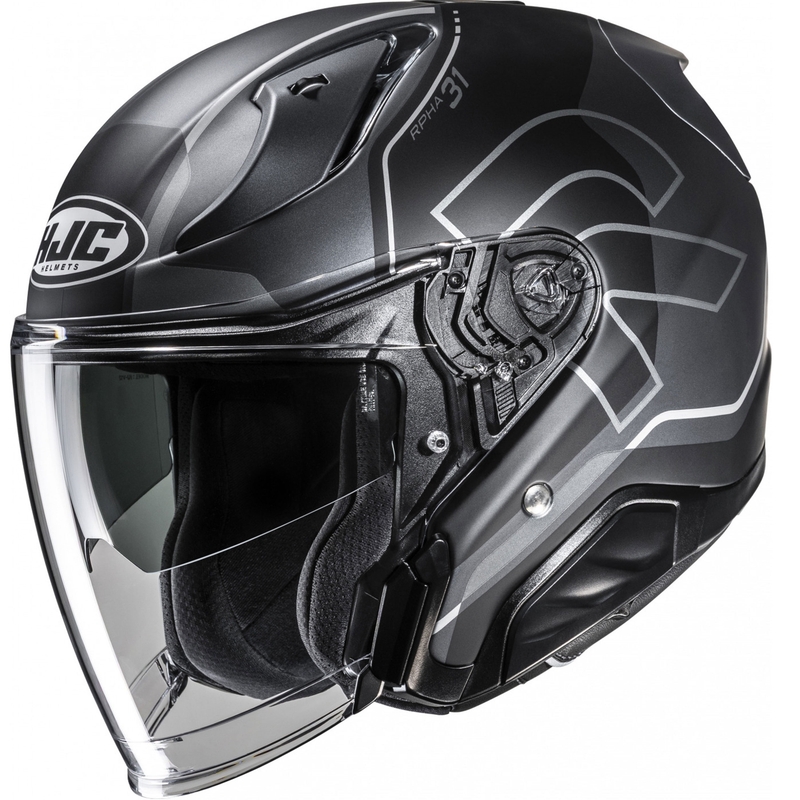 Jet-Motorradhelm RPHA 31 Dereen MC5SF schwarz-grau