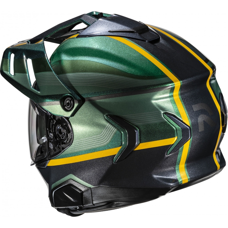 Enduro Motorradhelm HJC RPHA 60 Arbre MC4 grün-schwarz-gelb