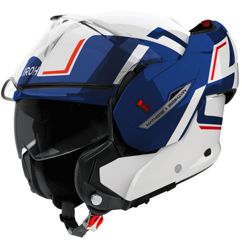 Airoh Mathisse 2 Genius Motorrad Klapphelm glänzend blau-rot