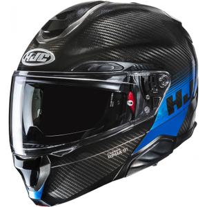 Klapphelm Motorrad HJC RPHA 91 CARBON Elig MC2 schwarz-blau