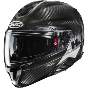 Klapphelm Motorrad HJC RPHA 91 CARBON Elig MC5 schwarz-grau