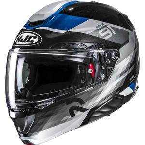 Klapphelm Motorrad HJC RPHA 91 Madal MC2 schwarz-grau-blau