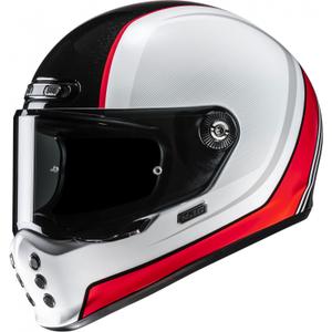 Integralhelm Motorrad HJC V10 Hodu MC1 weiß-schwarz-rot