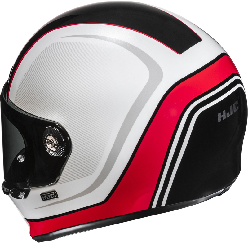 Integralhelm Motorrad HJC V10 Hodu MC1 weiß-schwarz-rot