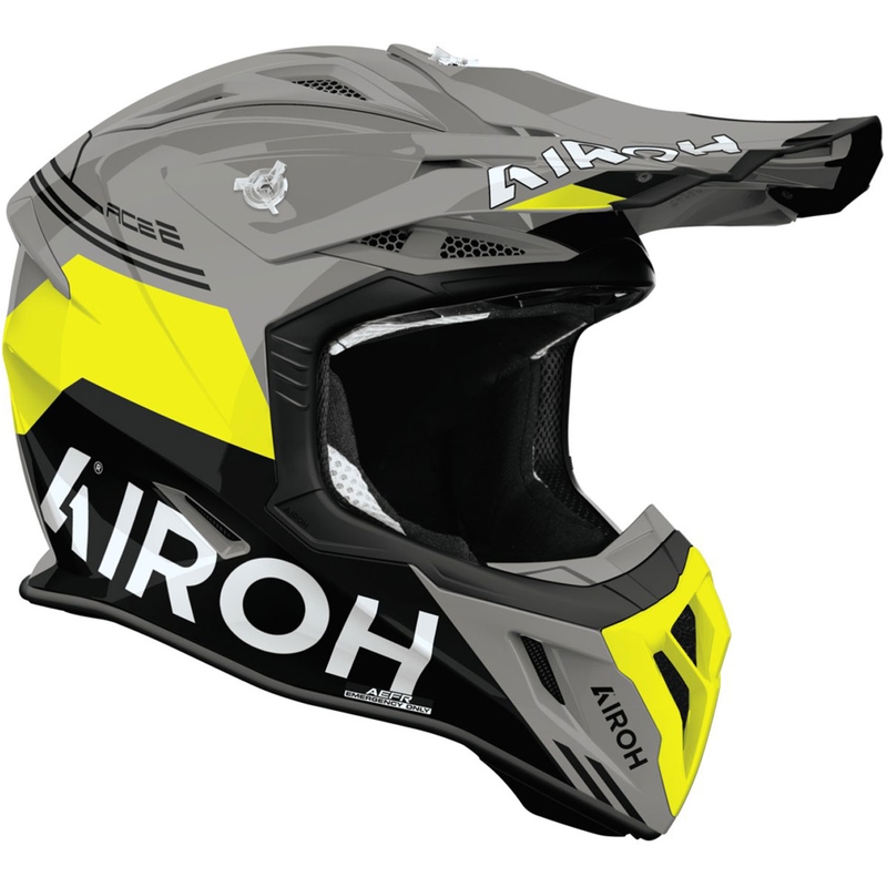Airoh Aviator ACE 2 Fury Motocrosshelm glänzend gelb
