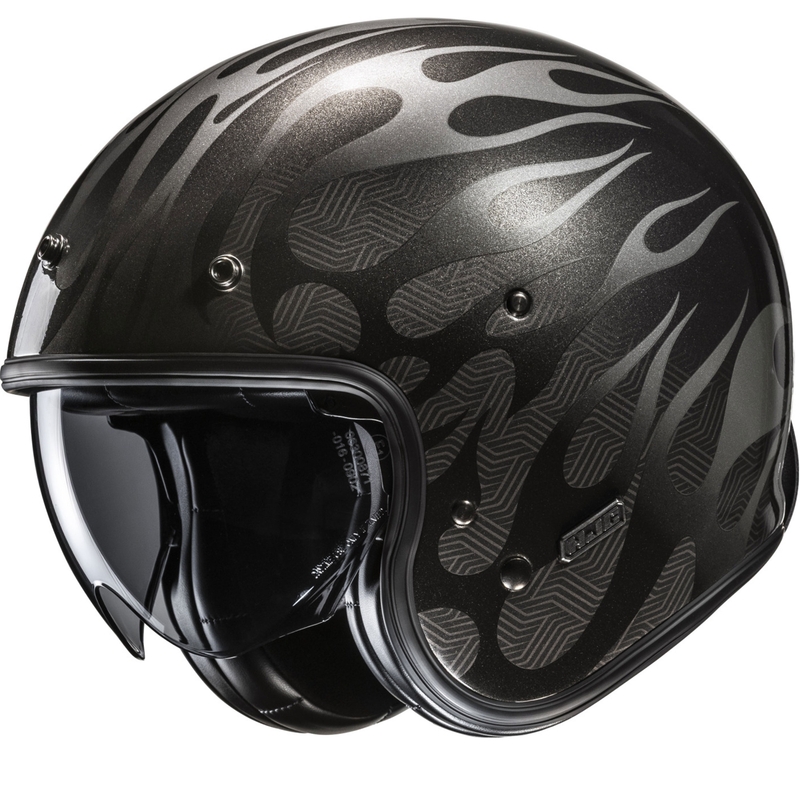 Jet-Motorradhelm HJC V31 Firo MC5 schwarz-grau
