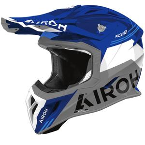 Airoh Aviator ACE 2 Fury Motocrosshelm glänzend blau