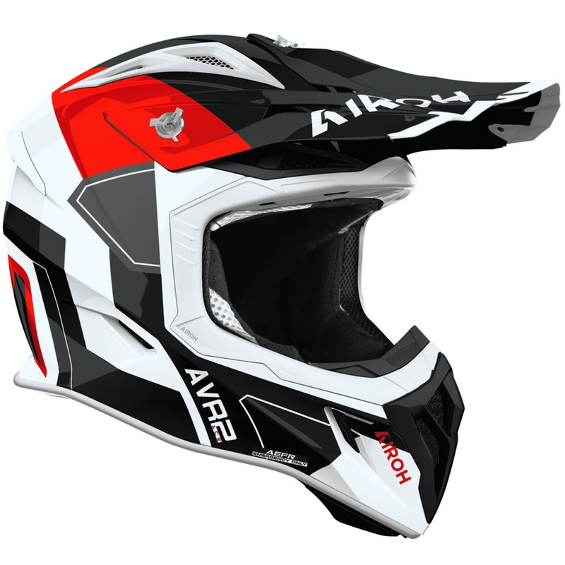 Airoh Aviator ACE 2 Shield Motocrosshelm glänzend rot
