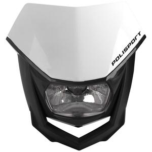 Maske mit Leuchte POLISPORT HALO weiss/schwarz