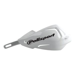 Handguard POLISPORT FWA - TOUQUET 8306700008 with universal handlebar mounting kit weiß