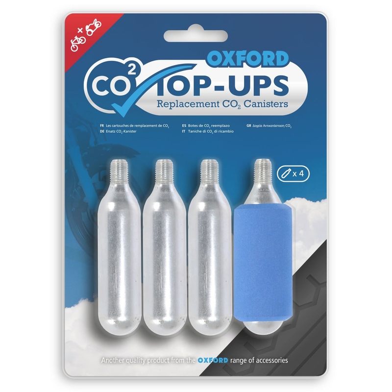 Ersatz-CO2-Patronen für Oxford-Reifenreparatursets