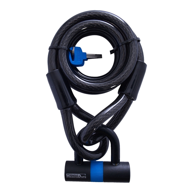 Oxford Loop Lock15 mit U-Profil-Schloss Bügel Mini smoke