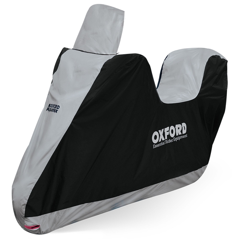 Oxford Aquatex Highscreen Scooter-Motorradplane mit Kofferraumfach und hohem Plexiglas
