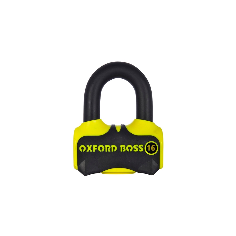 Scheibenbremsschloss Oxford Boss 16 gelb-schwarz