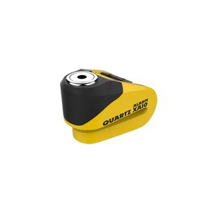 Oxford Quartz Alarm XA10 gelb-schwarzes Scheibenbremsenschloss