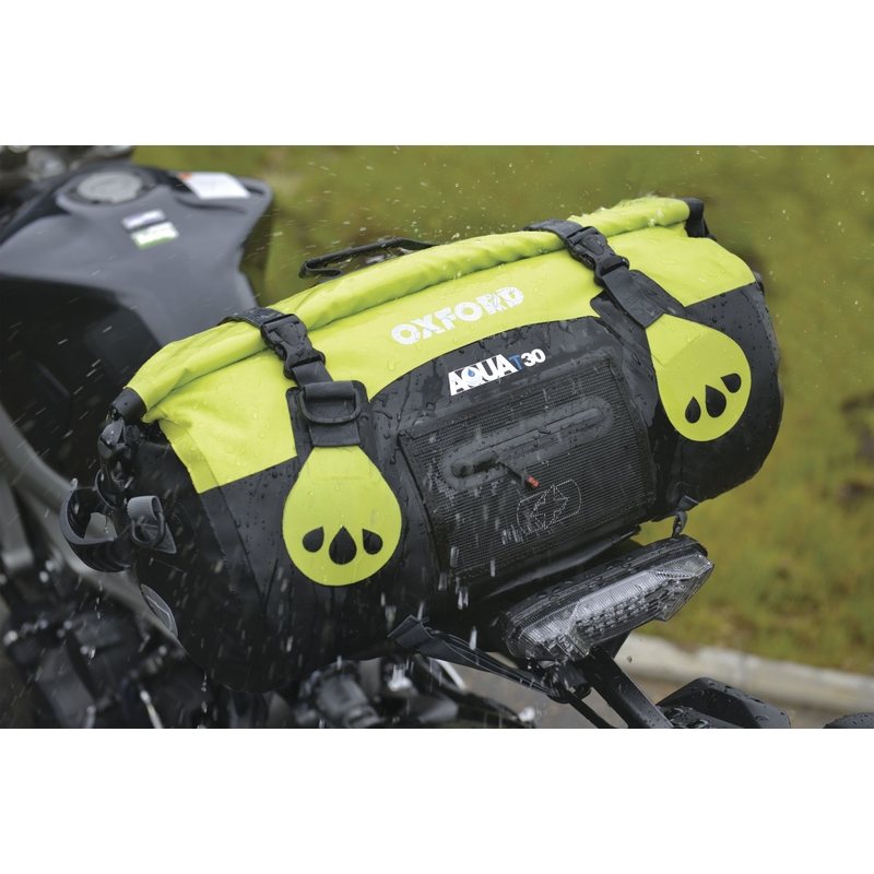 Wasserdichte Oxford Aqua30 Rolltasche schwarz-fluo gelb