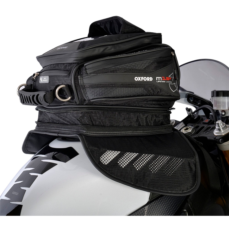 Tankrucksack für Motorrad Oxford M15R schwarz Ausverkauf