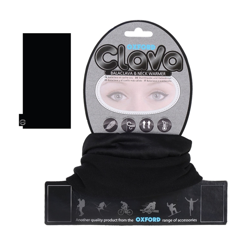 Oxford Clava Schwarze Sturmhaube und Halswärmer