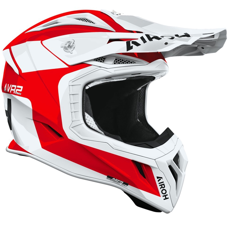 Motocross-Helm Airoh Aviator ACE 2 Iron glänzend rot