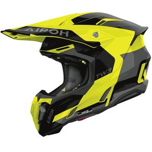 Airoh Twist 3 Fancy Motocrosshelm glänzendes Fluogelb