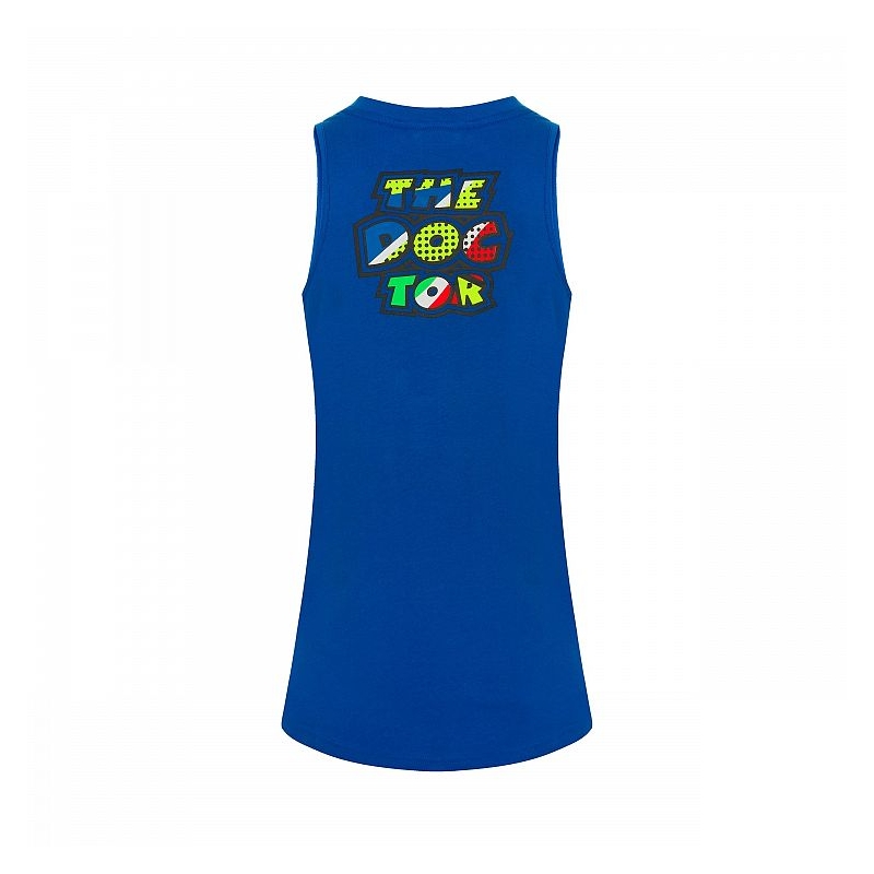 Damen Tanktop VR46 Valentino Rossi POP ART blau
