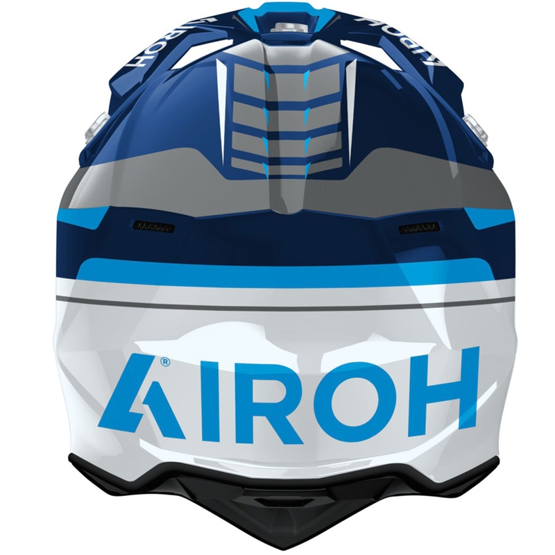 Airoh Wraaap Conquer Motocross-Helm glänzend blau