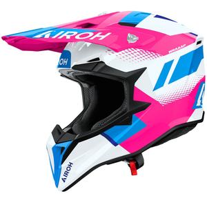 Airoh Wraaap Vision Motocross-Helm glänzend rosa