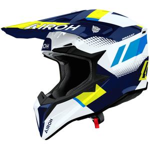 Airoh Wraaap Vision Motocrosshelm glänzend gelb-blau