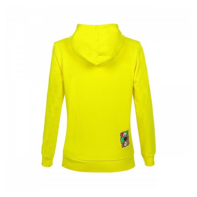 Damen Sweatshirt VR46 Valentino Rossi STRIPES Fleece gelb