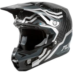 FLY Racing Formula S Carbon Byte Motocrosshelm carbon-grau-silber