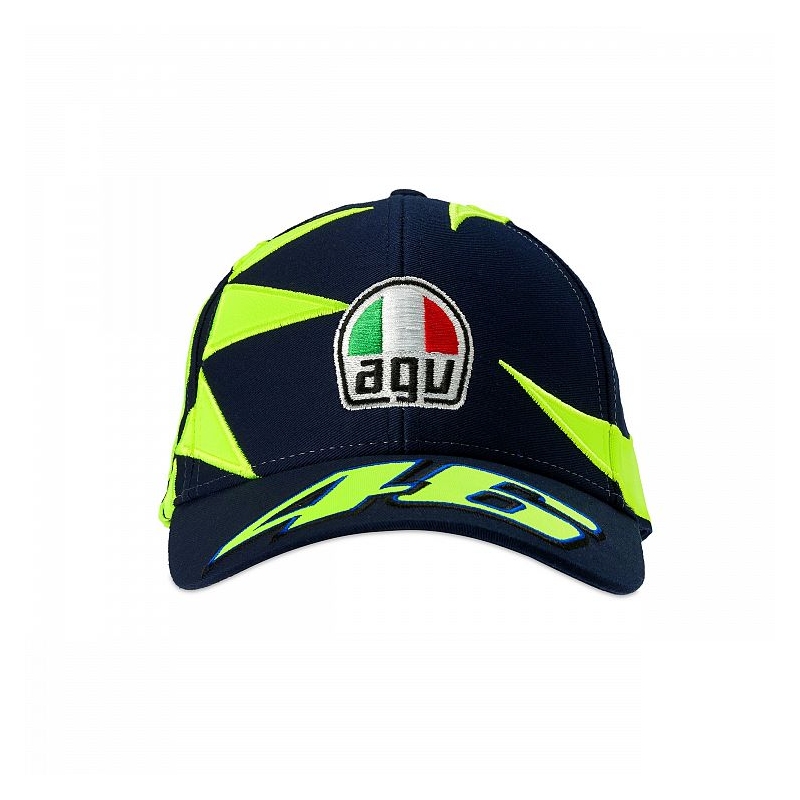 Kindermütze VR46 Valentino Rossi REPLIKA SUN AND MOON blau-gelb