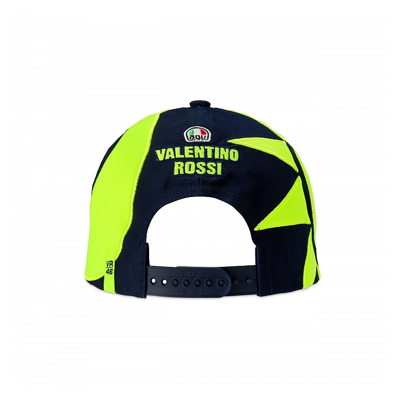 Kindermütze VR46 Valentino Rossi REPLIKA SUN AND MOON blau-gelb