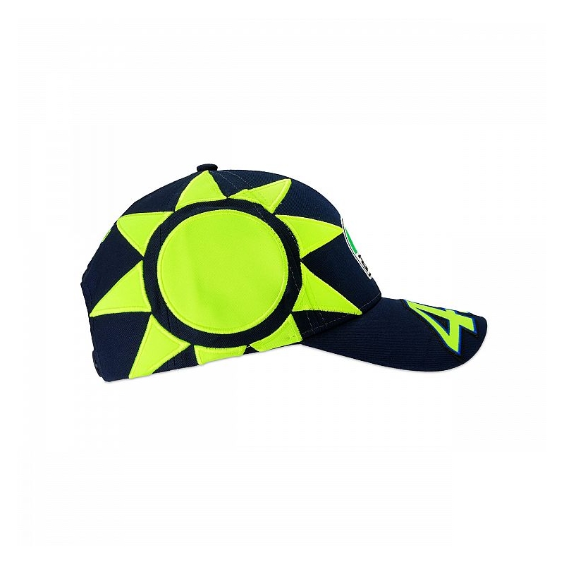 Kindermütze VR46 Valentino Rossi REPLIKA SUN AND MOON blau-gelb
