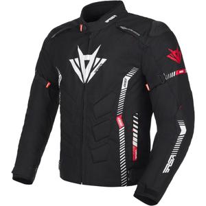 Motorradjacke RSA Rider schwarz-weiß-rot