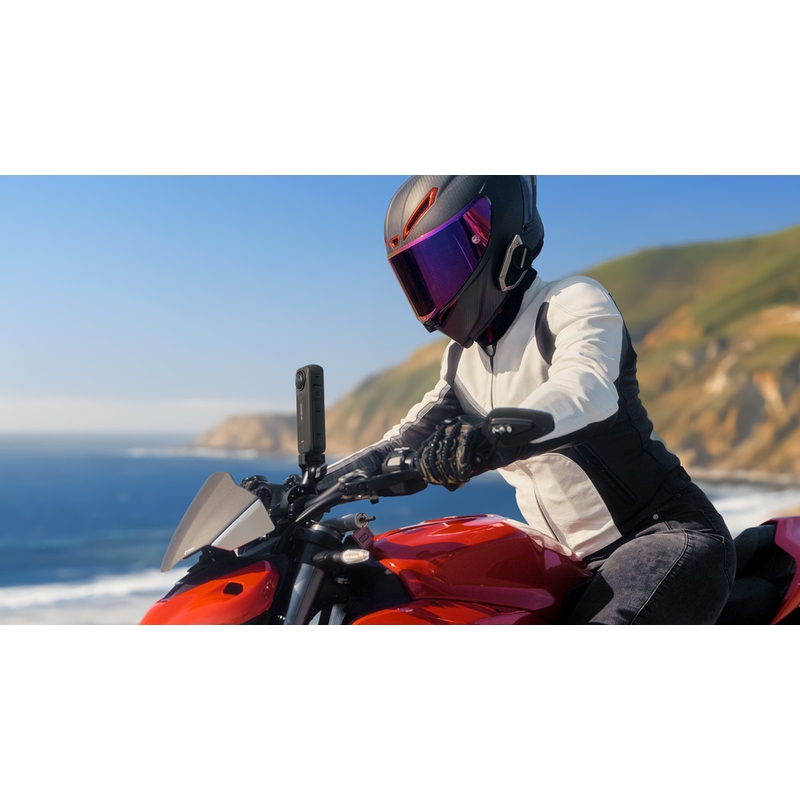 Insta360 X4 Motorrad-Bundle-Actionkamera Schwarz