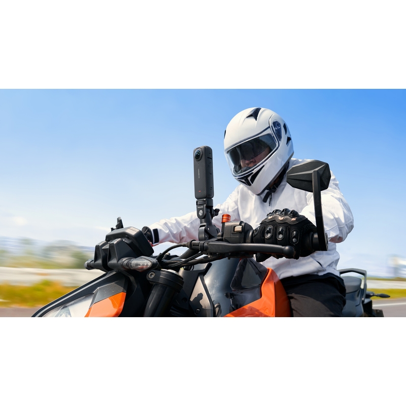 Insta360 X4 Motorrad-Bundle-Actionkamera Schwarz