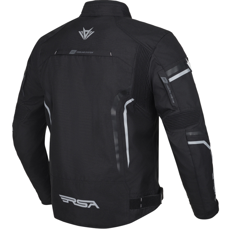 RSA Compact 2 Motorradjacke schwarz-grau