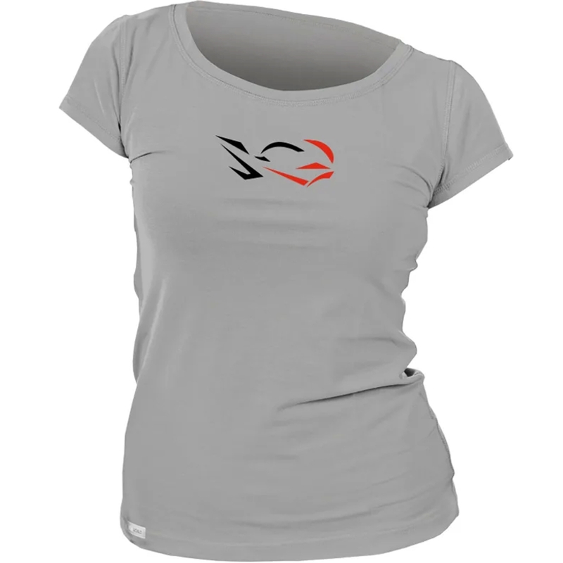 Damen Funktions-T-Shirt nanosilver® RIDE grau