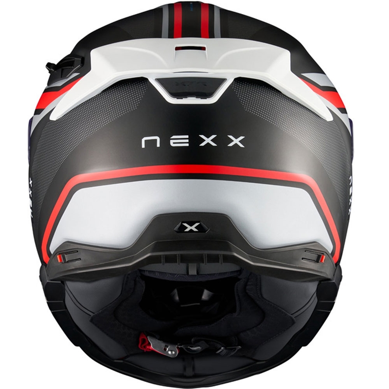 Nexx X.TR Quanta Integralhelm Motorrad matt schwarz-rot