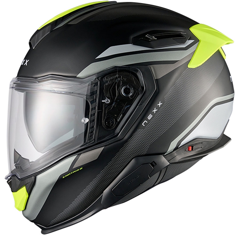 Nexx X.TR Quanta Integralhelm Motorrad matt schwarz-fluo gelb