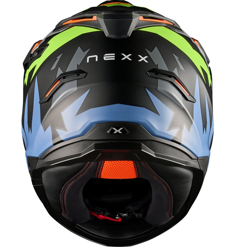 Enduro Motorradhelm NEXX Y.TRAVL Primal schwarz-fluo gelb