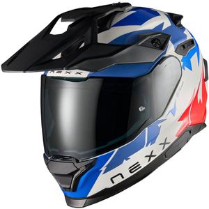 Enduro-Motorradhelm NEXX Y.TRAVL Primal blau-rot